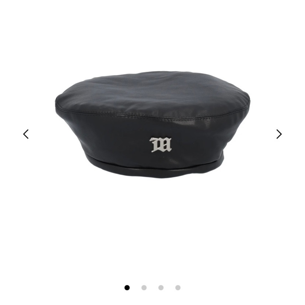 Misbhv faux leather beret